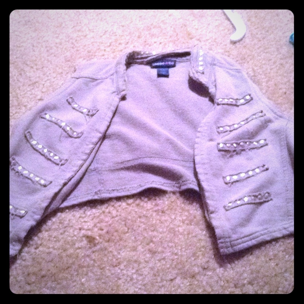 A gray vest